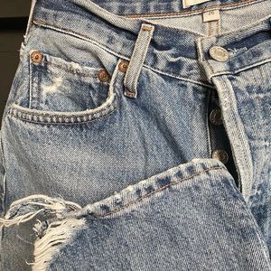 AGOLDE Riley acid wash denim. Size 26 but taken in to best fit size 24.